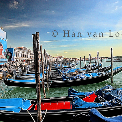 Venice San Marco gondolas